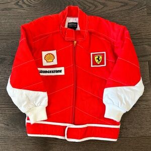 Rare F1 Ferrari kids Red Bridgestone Racing Jacket